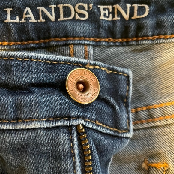 Lands End boot cut blue jeans - Picture 3 of 6